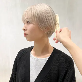 ショート カラー ケアブリーチ/ 古川晴輝のヘアスタイル