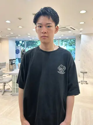 ショート メンズ 鳥海 海のヘアスタイル