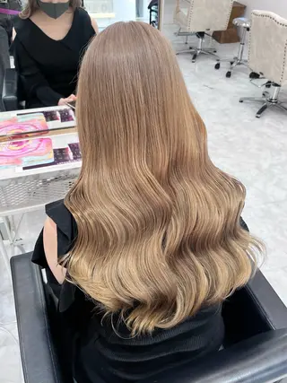 ロング カラー ヘアアレンジ 𝐠𝐢𝐫𝐥𝐲 𝐦𝐨𝐝𝐞🖤のヘアスタイル