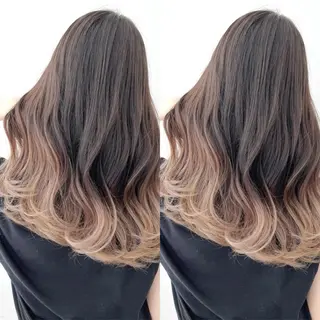 ロング カラー ブリーチ無しダブル カラー🦕まどかのヘアスタイル