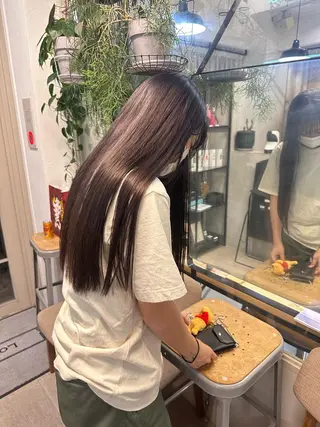 ロング カラー REINA☁️透明感 カラー/ぷつっと♡のヘアスタイル