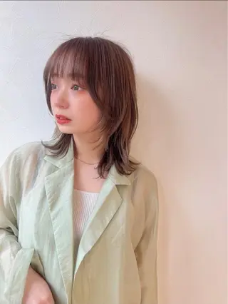 セミロング 大宮｜メンズカット ダブルカラー｜パーマのヘアスタイル