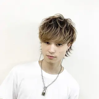 ショート パーマ メンズ SALOWIN 札幌大通り店所属・🏆ウルフ/レイヤー 指名No.1山口圭佑のヘアスタイル