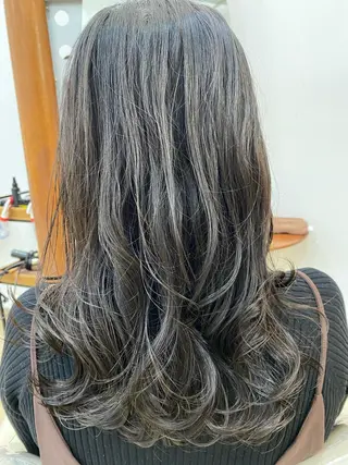 ロング コテ巻き風パーマ/ 髪質改善/河島恭平のヘアスタイル