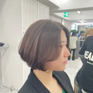 ショート カラー 心斎橋/ブリーチなし 髪質改善/レイヤーのヘアスタイル