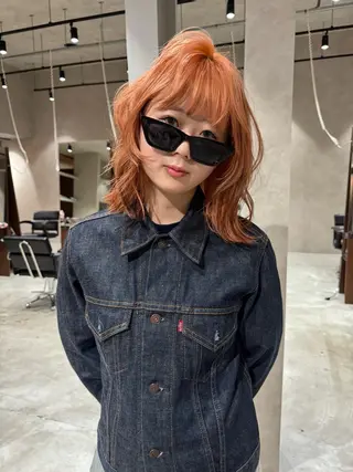 ミディアム 進藤 叶羽のヘアスタイル