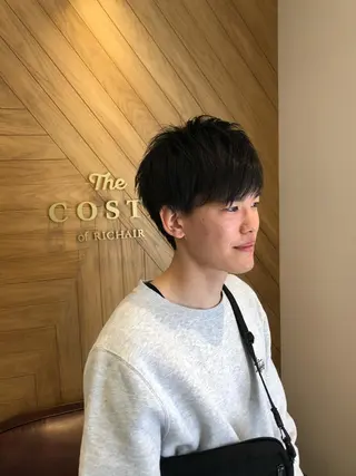 ショート メンズ 鈴村 大介のヘアスタイル