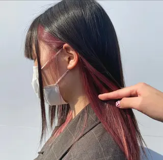 ロング カラー 💘韓国カラー💘 クルミのヘアスタイル