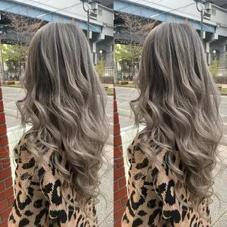セミロング カラー 👑派手髪/カット 👑ANRYのヘアスタイル
