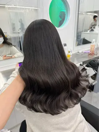 ロング カラー BABY 艶髪暗髪ヘア💖達人のヘアスタイル