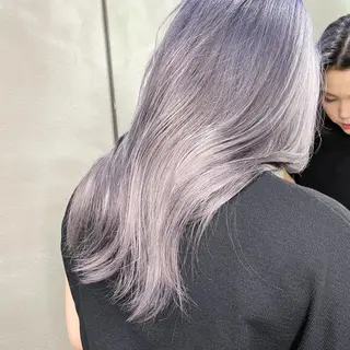 ロング カラー ブリーチなし透明感カ ラー×韓国ヘア♡ヒデのヘアスタイル