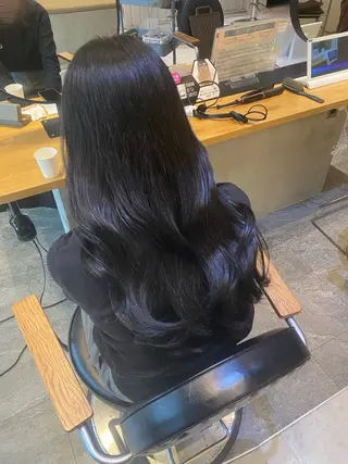 ロング カラー ヘアアレンジ 髪質改善＆トリートメント over hair所沢店所属・韓国風/レイヤー/ 𝑵𝒂𝒏𝒂🩶のヘアスタイル
