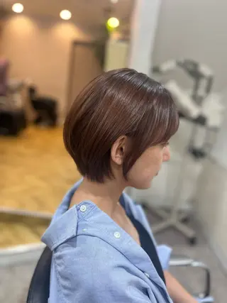 ショート 艶髪🥣透明感カラー 🫧前田奈津実のヘアスタイル