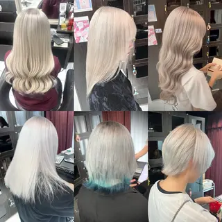 ロング 🖤デザインカラー❤ kana🖤のヘアスタイル