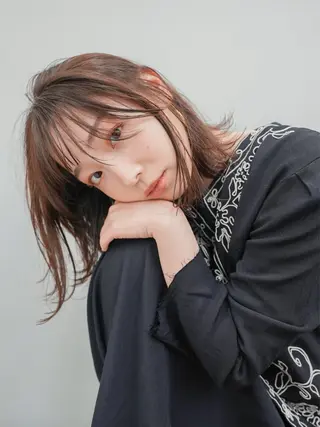 ミディアム パーマ gite カワムラナオキのヘアスタイル