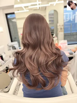 ロング カラー 顔まわりの神様✨ 藤嶋秀幸のヘアスタイル