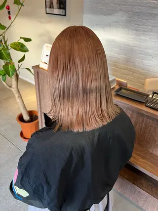 ミディアム カラー ブリーチ⏳艶カラー Natsukiのヘアスタイル