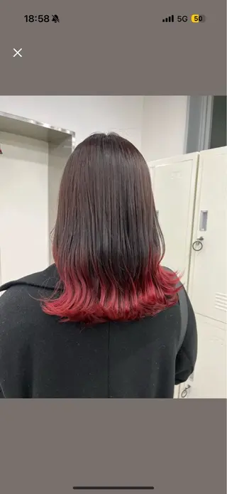 セミロング 🌈ハイトーンカラー ⋆˚ʚɞにいな🌈のヘアスタイル