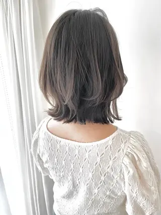 セミロング カラー ハイトーン/カラー /縮毛矯正/松田健佑のヘアスタイル