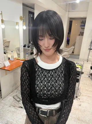 ミディアム ate.心斎橋 RYUKAのヘアスタイル