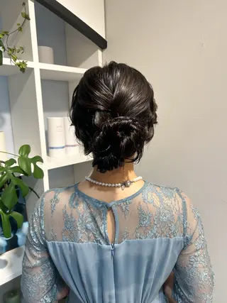 ミディアム アレンジ/新宿 透明感カラー/ヤノのヘアスタイル