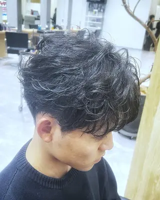 ショート パーマ FURUSHO 栄店【フルショウ】所属・栄/中日ビル 🩵🐦‍⬛城内友哉のヘアスタイル
