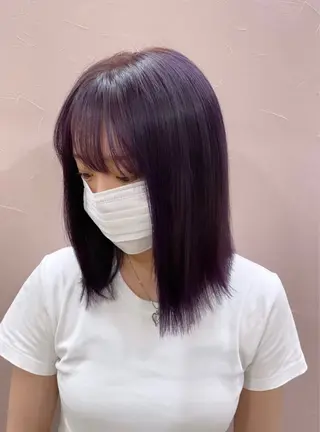 セミロング カラー 遠藤 美夢のヘアスタイル