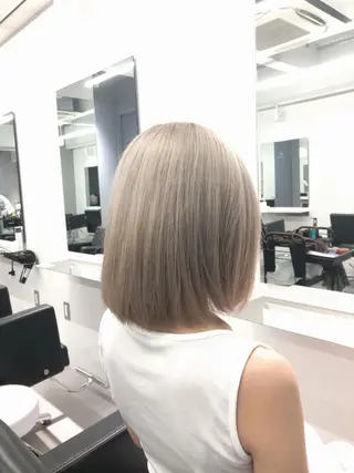 ミディアム カラー 矢島颯哉/ハイトーン ブリーチカラー💎のヘアスタイル