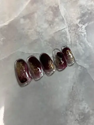 ネイル 三本 綾奈のネイルデザイン