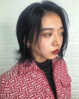 ミディアム カラー メンズパーマ/ スパイキー/神田正紀のヘアスタイル