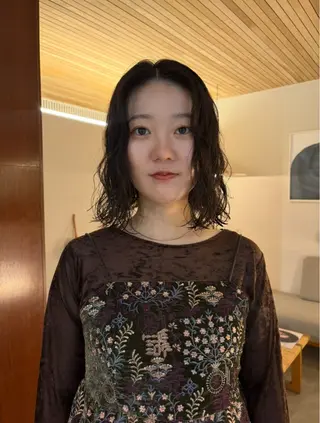 ミディアム カラー パーマ ボブ/レイヤー カット✂︎ayumiのヘアスタイル