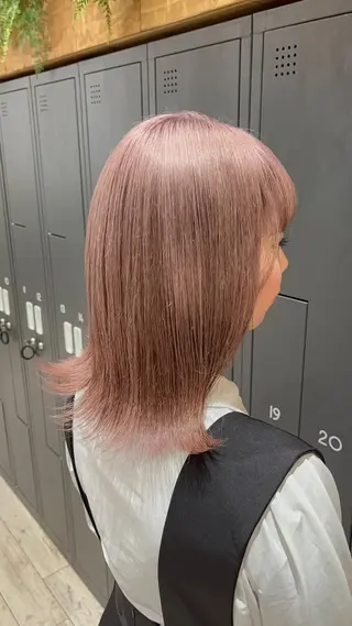 ミディアム カラー ショート/やまじ /お悩み解決/豊中のヘアスタイル