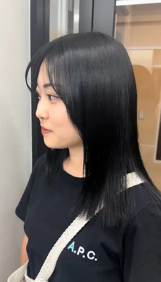 ミディアム カラー 髪質改善/レイヤー/ 艶髪🎀ayaneのヘアスタイル