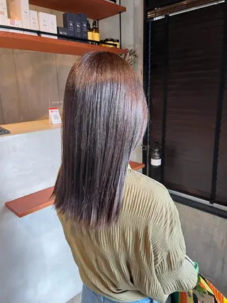 ミディアム カラー china/ボブ/ ブリーチカラーのヘアスタイル