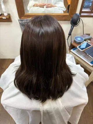 カラー 三宅✨ ❤️暖色カラー🩷のヘアスタイル