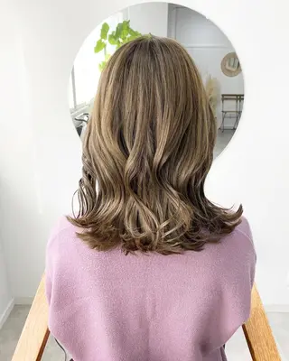 ミディアム カラー ヘアアレンジ ume所属・ひなの .のその他イメージ