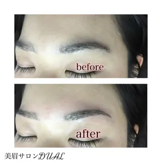 ショート ミディアム セミロング ロング カラー パーマ ヘアアレンジ ネイル マツエク・マツパ 眉毛サロン DUAL 恵比寿の眉毛・アイブロウイメージ