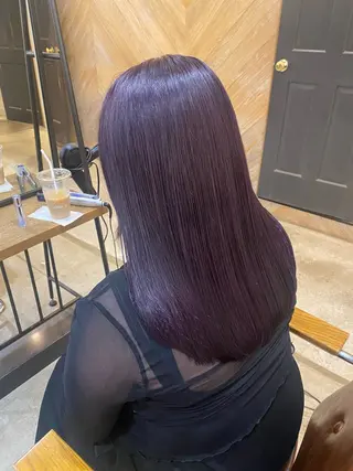 ミディアム カラー 平川 夏海のヘアスタイル
