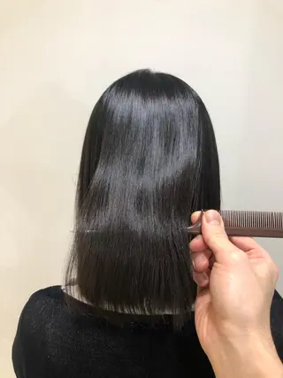 セミロング コテ巻き風パーマ/ 髪質改善/河島恭平のヘアスタイル