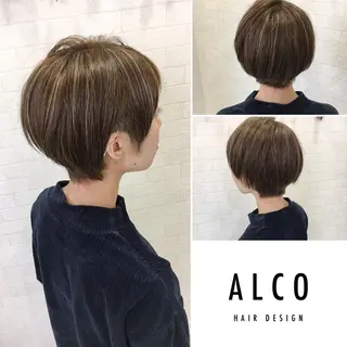 ショート カラー ワタイショウタ 髪質改善✨眉毛サロンのヘアスタイル