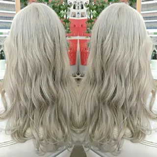 ロング カラー 植田 /エクステ /ブリーチ/髪質改善のヘアスタイル