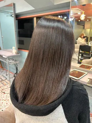 セミロング 透明感カラー🫧 🎀美帆のヘアスタイル