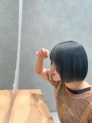 ミディアム カラー 植田 颯真のヘアスタイル