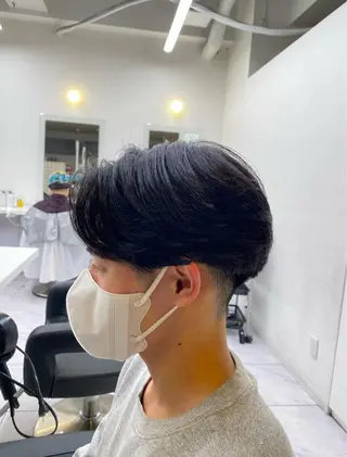 ショート パーマ 🟦ニュアンス/メン ズパーマ横浜🟦のヘアスタイル