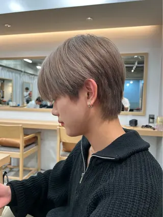 ショート カラー メンズ 福村 陸斗のヘアスタイル