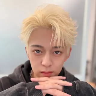 ミディアム カラー パーマ メンズ メンズZina代表 田端 麗治のヘアスタイル