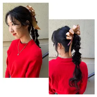 ロング ヘアアレンジ 飯塚 沙衣のヘアスタイル