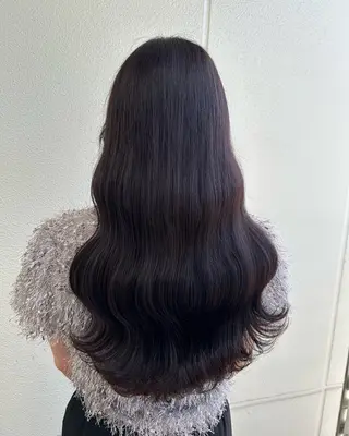 ロング カラー 《暖色/韓国レイヤー 》🇰🇷桑原ユキネのヘアスタイル