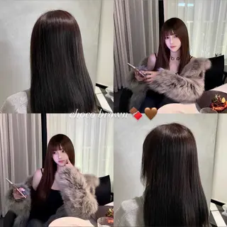 カラー offwhite Nano🪩🧡のヘアスタイル