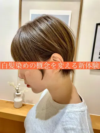 ショート ARMONY秋山輝也 コテ巻き風パーマ特化のヘアスタイル